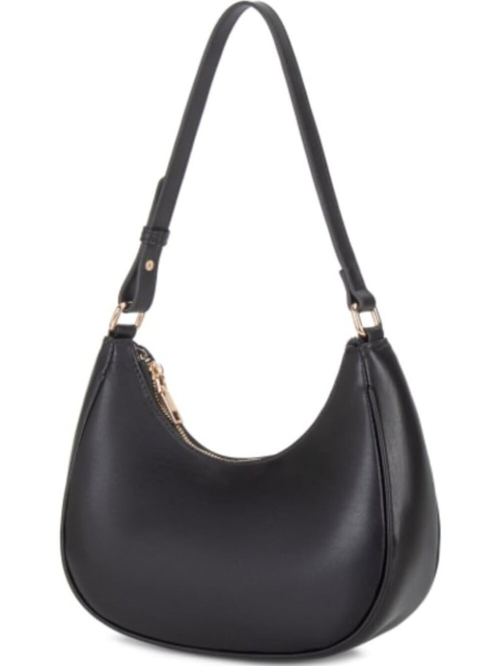 〽️Women Black Cute Hobo Under the Arm Mini Clutch Crescent Shoulder Tote Handbag - Picture 6 of 6